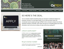 Tablet Screenshot of oztrekk.com